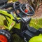 Детский трактор на педалях Falk 1010W CLAAS AXOS с прицепом и ковшами зеленый
